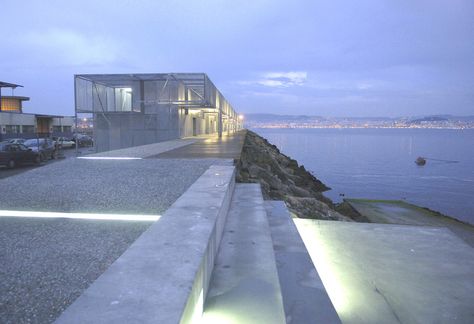 Fishermen warehouses in the port of Cangas / Irisarri + Piñera Warehouse Architecture, Steel Architecture, Coastal Architecture, Best Architects, Residential Architecture, Architecture Project, Contemporary Architecture, Public Space, Landscape Architecture