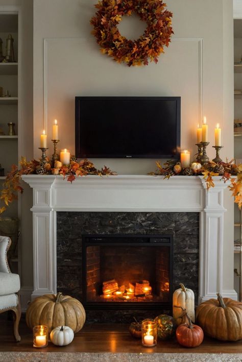 Fall Furniture , Autumn Cozy Fall ,Decor Easy Fall ,
Decor Neutral Fall ,Decor Fall ,Decor Inspiration ,Fall Decor Ideas Autumn Tv Stand Decor, Fall Decor For Fireplace Mantel With Tv, Tv Console Fall Decorating, Fall Mantle Inspiration, Fall Decor Around Tv, Seasonal Mantle Decor Ideas, Decorating Around Fireplace With Tv, Chic Fall Home Decor, Simple Fall Fireplace Decor