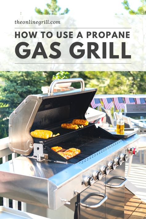 Got a new propane gas grill? Start with this guide. From set-up to grilling techniques, and cleaning to best accessories, learn how to use a gas grill today. Bbq Techniques, Diy Grill Station, 300 Dollars, Pellet Grills Smokers, Best Charcoal Grill, Bbq Hacks, Easy Grilling, Propane Grill, Propane Gas Grill