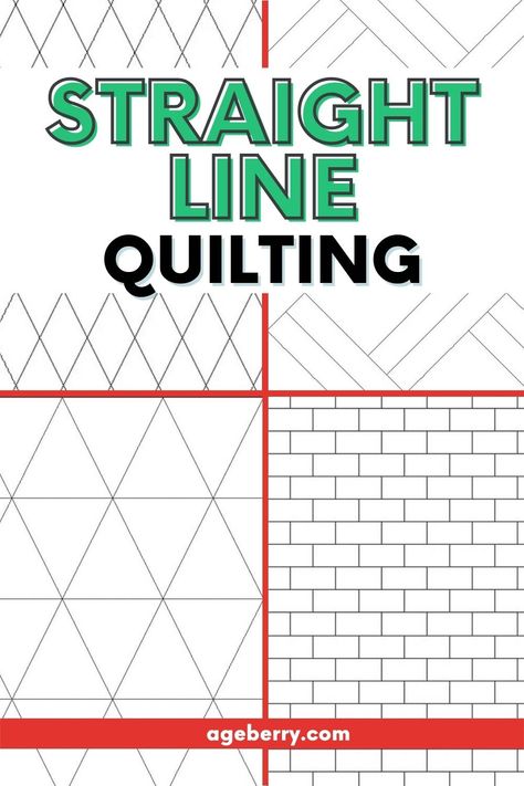 How To Straight Line Quilt, Basic Machine Quilting, Quilting Designs For Rectangles, Quilting Digest Free Pattern, Top Stitching A Quilt, Woven Patchwork Quilt Template, Diagonal Quilting Lines, Free Motion Quilting Designs For Squares, Quilting Stencils Continuous Line