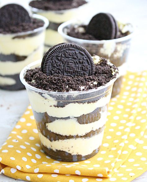 Dirt Dessert, Dirt Pudding, Oreo Desserts, Pudding Parfait, Oreo Cream, Dirt Cake, Oreo Dessert, Oreo Cookie, Cream Desserts