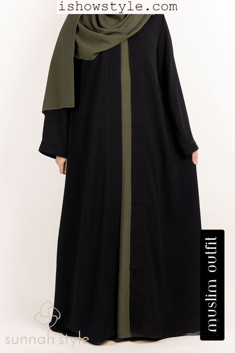 Trendy Long Abaya Design ideas - Unique Colors of abaya outfit ideas Full Coverage Outfit, Burqa Designs Simple, Black Abaya Designs Simple, Abaya Fashion Modern, Abaya Outfit Ideas, Cotton Dress Summer Casual, New Abaya Designs, Black Hijab Outfit, Warna Sage