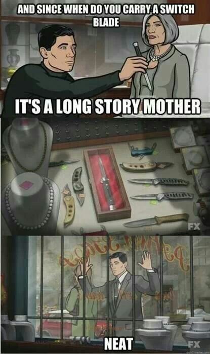 http://imgur.com/Qbd2PdO Sealab 2021, Archer Funny, Archer Tv Show, Sterling Archer, Danger Zone, Long Stories, Long Story, Daily Funny, Funny Posts