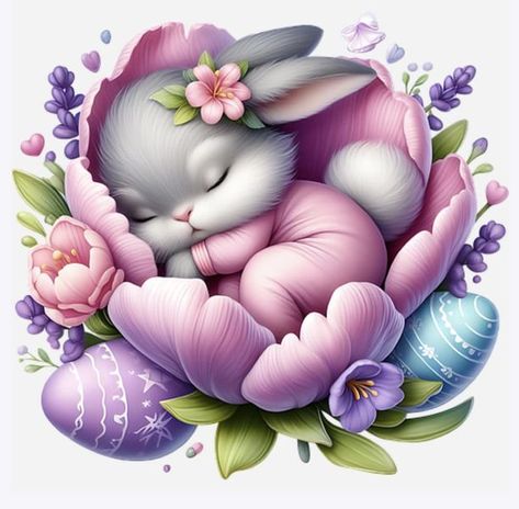 Bunny Clipart, Easter Clipart, Cute Easter Bunny, Adorable Bunny, Easter Art, Whimsical Decor, Animal Theme, Paint Kit, Diy Wall Art