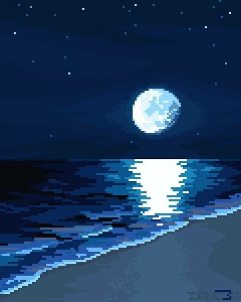 Pixel Art Background, Day 6, Day 7, Moon And Stars, Art Background, Pixel Art, Follow Me, Moon, Social Media