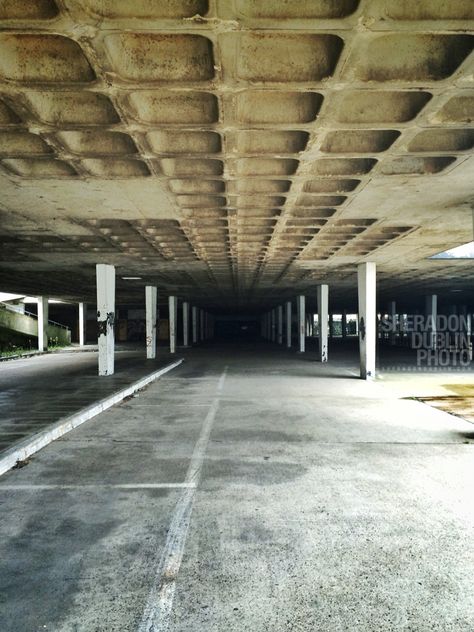 Abandoned brutalist carpark, outskirts of London Abandoned Brutalist Architecture, Abandoned Car Park, Brutalist Photography, Brutalist London, Shoot Video, Derelict Buildings, Metro Boomin, Mall Design, Garage Interior