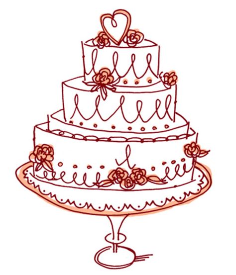 Wedding Cake Created for American Express copyright Alanna Cavanagh 2012 #illustration Vintage Cake Drawing, Wedding Cake Embroidery, Wedding Cake Drawing, Wedding Cake Illustration, Alanna Cavanagh, Wedding Cake Illustrations, Wedding Cake Clipart, Cherry Poster, Cake Sketch