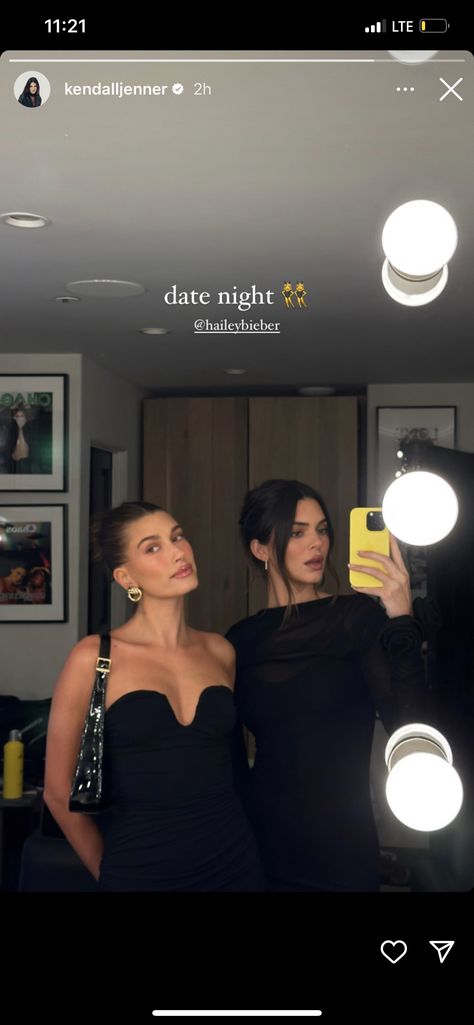 August 19, Friendship Goals, Hailey Bieber, Kendall Jenner, Luxury Lifestyle, Date Night, Instagram Story, Mirror