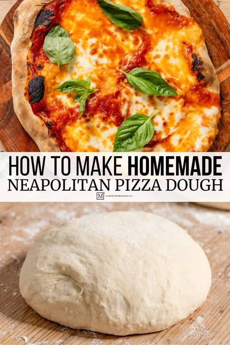 Learn to make Neapolitan-style Pizza Dough with this easy Neapolitan Pizza Dough recipe! No-knead dough with just 10 minutes of hands on time. Traditional Pizza Dough, Easy Neapolitan Pizza Dough, Pizza Dough With Milk, Pizza Dough Recipe Same Day, Pizza Flat Bread Dough Recipe, Tipo 00 Flour Pizza Dough, Rustic Italian Pizza Dough Recipe, Pizza Dough Semolina Flour, Pizza Dough Recipe With Semolina