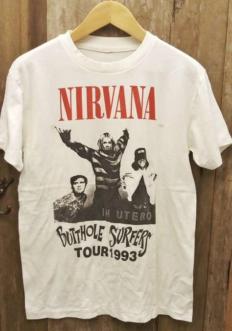 Personalization Ideas, Butthole Surfers, Nirvana Shirt, Wallet Minimalist, Pug Shirt, Vintage Band Tees, Mens Wallet, Shirt Quilt, Thanksgiving Gift