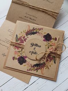 Hand Drawn Wedding Invitations, Kraft Paper Wedding, Wedding Invitation Trends, Hand Drawn Wedding, Wedding Invitation Card Design, Rustic Invitations, Wedding Card Design, Invitation Card Design, Wedding Invitations Diy