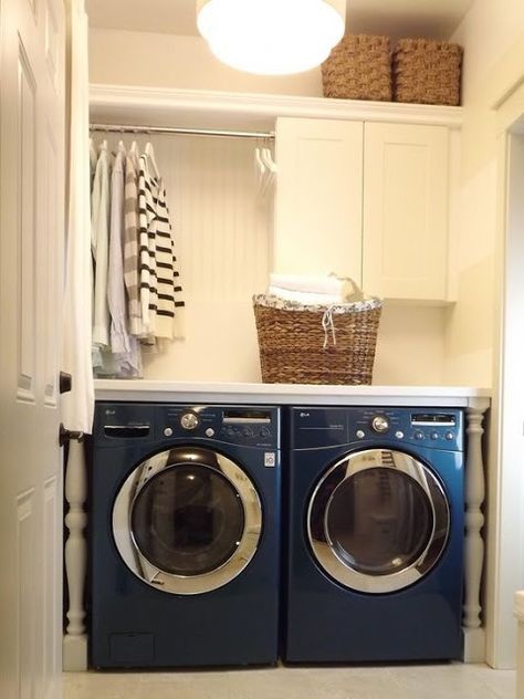 Laundry Closet Makeover, Display Visual Merchandising, Laundry Room Storage Shelves, Small Laundry Room Makeover, Small Laundry Room Organization, Room Storage Diy, Basement Laundry Room, Basement Laundry, Laundry Room Closet