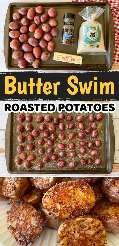 Recipes With Petite Potatoes, Oven Baked Red Potatoes Parmesan, Red Potatoes Side Dish, Recipes With Red Skin Potatoes, Potato Recipes Red Potatoes, Baked Red Potato Recipes, Red Potato Recipes Parmesan, Red Potato Meals, Recipes With Small Potatoes