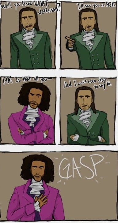 WOOOOOOOOOWWW Jefferson was H U M I L I A T E D Hamilton X Jefferson, Jamilton Fanart, Hamilton Comics, Hamilton Jokes, Hamilton Art, Daveed Diggs, Hamilton Lin Manuel Miranda, Hamilton Lin Manuel, Hamilton Fanart