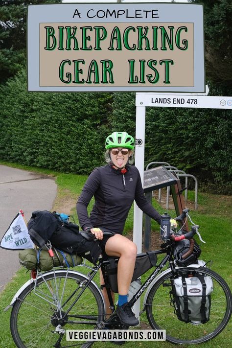 This is our exact bikepacking gear list for our 2,000-mile Ride for the Wild challenge. It had everything we needed, but nothing extra. If you're planning a bikepacking trip, it could be useful to check out as a template. Hopefully it can help you put together your own bikepacking packing list that's perfectly suited to your trip. Happy rides! Bikepacking Gear List, Bike Packing List, Bike Packing Gear, Bikepacking Bike Camping, Bike Touring Packing, Bikepacking Gear, Long Distance Cycling, Bicycle Camping, Bike Packing