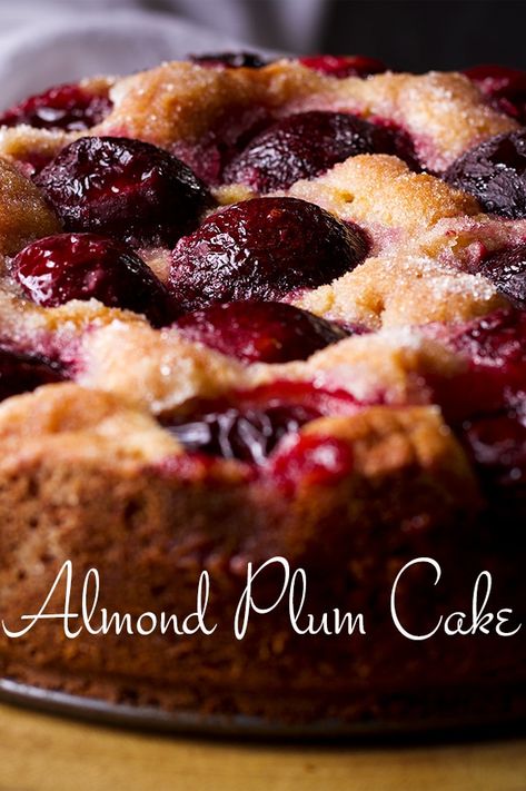 Almond Plum Cake - Of Batter and Dough Plum Recipes Dessert, Plums Recipes Dessert, Easy Coffee Cake Recipes, Plum Recipes Cake, Cobbler Cake, Easy Coffee Cake, Plum Cake Recipe, Plum Dessert, Plum Recipes