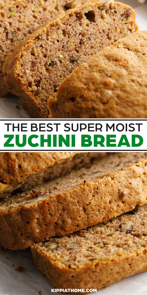 sliced zucchini bread Mom's Zucchini Bread, Easy Moist Zucchini Bread, Natasha’s Kitchen Zucchini Bread, Banana Zucchini Bread Recipe Moist, Bread Machine Zucchini Bread, Worlds Best Zucchini Bread, Moist Zucchini Bread Recipes, Zucchini Bread Recipes Moist Easy, Zucchini Bread Recipes Moist