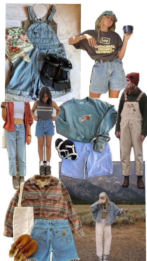 Ghanda Clothing Aesthetic, Granola Style Winter, Granola Capsule Wardrobe, Boho Granola Outfits, Granola Cowgirl Aesthetic, Crunchy Granola Aesthetic, Granola Girl Fall Outfits, Granola Girl Winter, Grandma Core Outfit