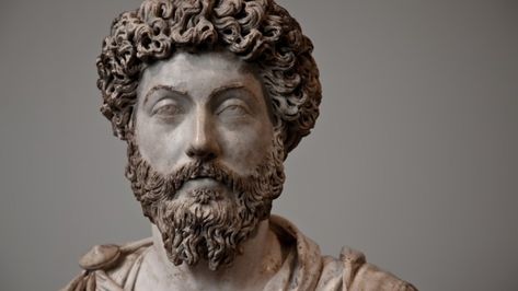 Marcus Aurelius Portrait, Green Eyes Facts, Roman Aesthetic, Roman Tattoo, Marcus Aurelius Quotes, Eye Facts, Modern Philosophy, Streetwear Ideas, Statue Tattoo