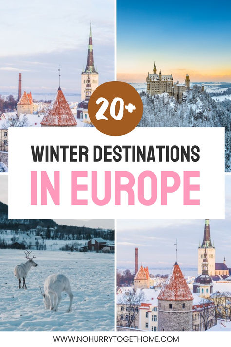 winter destinations in Europe Winter City Break, Best Winter Destinations, Winter Travel Destinations, Video Makeup, Winter Destinations, Europe Winter, Backpacking Europe, Voyage Europe, Aesthetic Winter