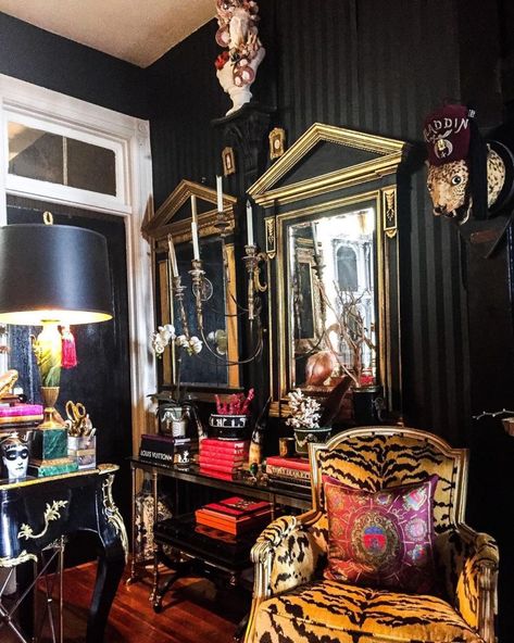 Instagram’s Favorite Pretentious Maximalist Shares the Joys of Living Well - 1stDibs Introspective Maximalist Office, French Daybed, Moody Decor, Maximalist Interior, Maximalist Home, Coral Decor, Maximalist Style, Opulent Interiors, Space Painting