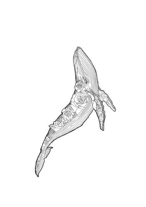 Whale 52 Tattoo, Wale Tattoos, Whale Tattoo Design, Sea Life Tattoos, Chaos Tattoo, Tattoos Cute, Whale Drawing, Ear Tattoo Ideas, Small Tats