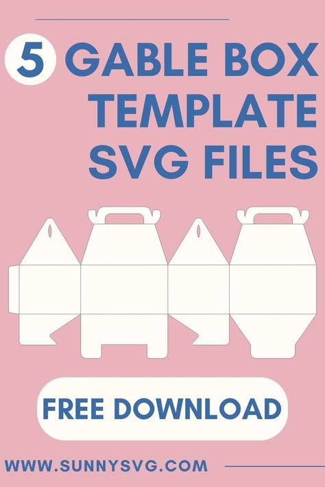 Need DIY gift box SVGs for a birthday party or wedding? Download these FREE gable box template svg files and start crafting!! Gift Box Template Printable Free, Blank Labels Printables Free, Box Template Printable Free Patterns, Paper Box Template Free Printable, Blank Labels Printables Free Templates, Diy Box Template, Gift Box Template Printable, Gable Box Template, 3d Letters Diy