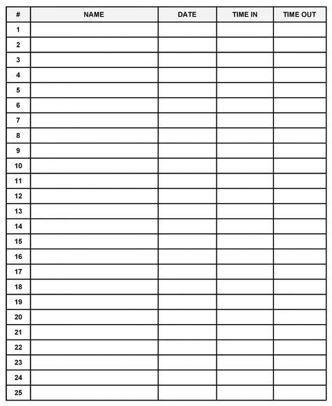 Free company visitor sign in sheet free printable log template visitor sign in log template pdf. Visitor sign in log template, Have you got issues in allocating time for tasks? You're unsure how long you might take to finish work. Right? You are u... Sign Out Sheet, Daycare Signs, Sign In Sheet Template, Sign Up Sheets, Business Printables, Sign In Sheet, Blank Sign, Sheet Template, Planner Printables Free