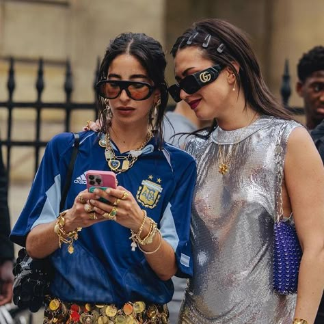 victoria paris on Instagram: "just me and @selmakacisebbagh in a super casual outfit headed to the grocery store. shot by @claireguillon" Victoria Paris Style, Save The Queen Clothing, Victoria Paris Jewelry, Victoria Paris Outfits, Selma Kaci, Paris Fashion Outfits, Super Casual Outfits, Paris Fits, Victoria Paris