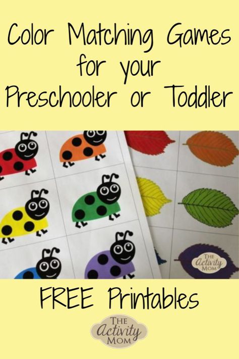 Free Printable Matching Games for Preschoolers and Toddlers  #matching #games #preschool #toddlers #freeprintable #printable Matching Games For Preschoolers, Matching Games For Toddlers, Free Classroom Printables, Games For Preschoolers, Games Preschool, Games For Kids Classroom, Free Preschool Printables, Preschool Colors, Free Printable Activities