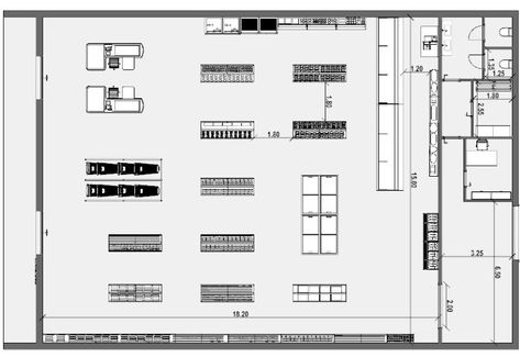 Supermarket Floor Plan, Retail Store Floor Plan, Store Floor Plan, Floor Plan Ideas, Floor Plan With Dimensions, Bim Model, Grocery Store Design, Architecture Engineering, Supermarket Design