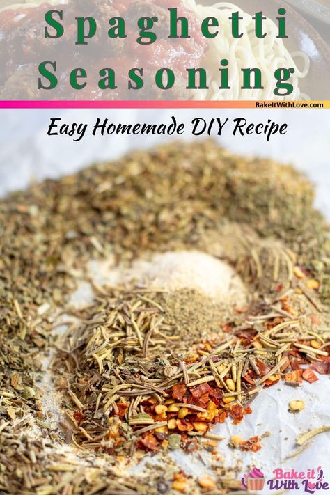 Pasta Seasoning Recipe, Dry Soup Mix Recipes Simple, Homemade Spaghetti Seasoning, Diy Spaghetti Seasoning, Recipe For Italian Seasoning, Spaghetti Mix Dry, Spaghetti Spices, Spagetti Sauce Seasonings, Spaghetti Seasoning Mix Homemade