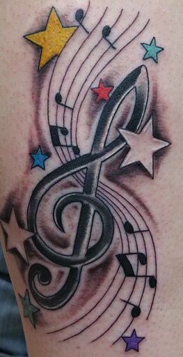 Music symbol and star tattoo for leg Music Tattoos Men, Tattoo For Leg, Male Tattoos, Marley Quotes, Music Notes Tattoo, Music Symbol, Note Tattoo, Forearm Sleeve Tattoos, Star Tattoo