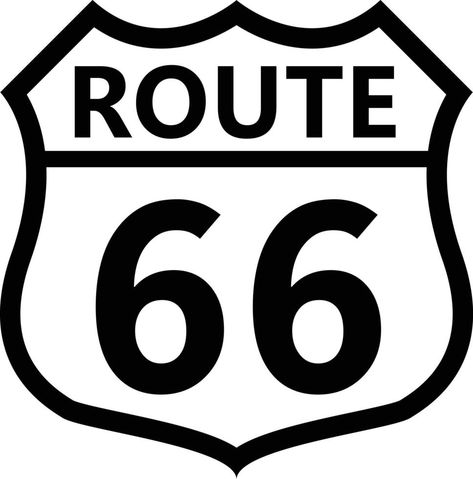 US route 66 sign. shield sign with route number and text symbol. United States Numbered Route. flat style. Route 66 Sign, Text Symbols, Dinosaur Funny, Window Vinyl, Route 66, Fashion Flats, Tool Box, Funny Stickers, Amazon Logo