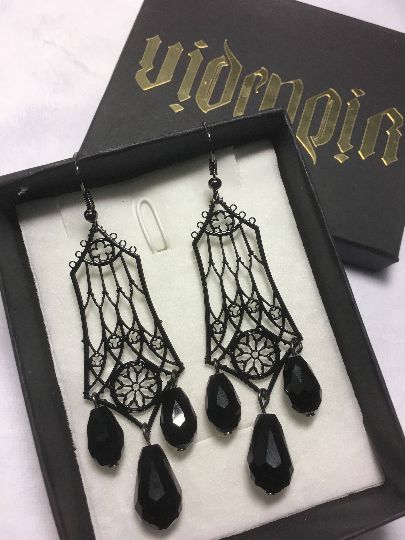 Cathedral Vampire Couture, Cathedral Ring, Gothic Lingerie, Gothic Cathedral, Filigree Necklaces, Art Tattoos, Filigree Earrings, Earrings Metal, Gothic Style