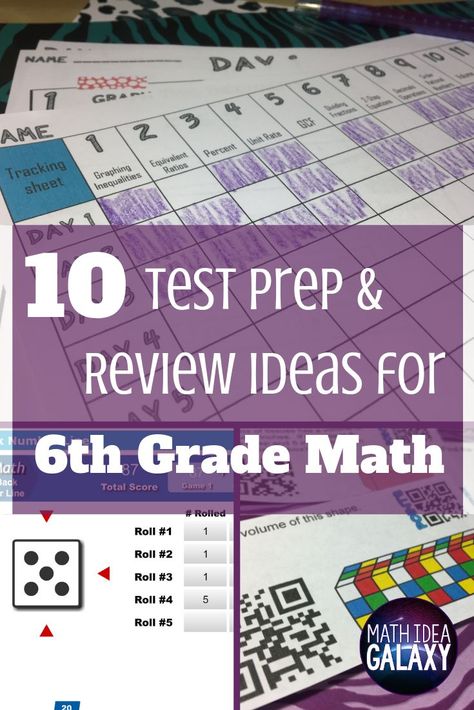 6th Grade Math Games, Math Review Activities, Test Prep Activities, 6th Grade Math, Grade 6 Math, Middle School Math Teacher, Sixth Grade Math, Middle School Math Classroom, Math Madness