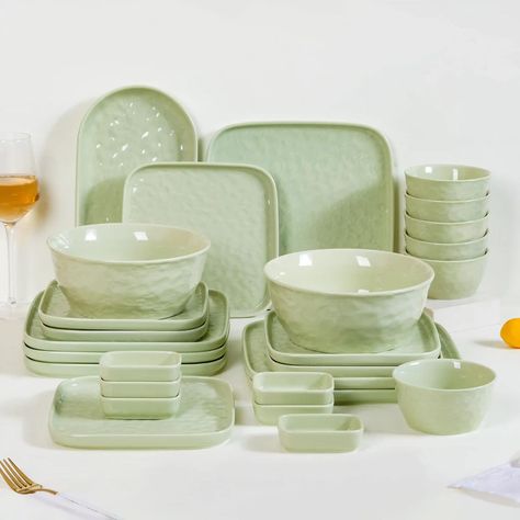 Make every bite an experience with our curated dinner sets!🍽️ From casual to celebratory, find your perfect match!🤩 Products included: 1. Luxury Texture 28 Piece Dinner Set For 6 Ochre Yellow 2. Luxe Moroccan 28-Piece Ceramic Dinnerware For 6 Dark Green 3. White Stoneware Design 28-Piece Dinner Set For 6 4. Lao Luxury 22 Piece Dinner Set For 6 Mint Green 5. 22 Piece Scallop Cream Luxury Dinner Set For 6 6. Amber Clay 22 Piece Dinnerset For 6 7. Green Ombre 21 Piece Dinner Set For 6 8. Sage... Luxury Dinner Set, Luxury Texture, Ceramic Dinner Set, Ochre Yellow, Plastic Dinnerware, Ceramic Dinnerware Set, Green Texture, Luxury Dinnerware, Luxury Kitchen Design