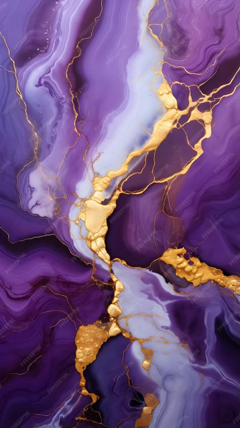 L Violet Marble Wallpaper, Deco Violet, Marble Wallpapers, Waterfall Wallpaper, Color Marble, Marble Abstract, Picsart Edits, Gold And Purple, Pretty Phone Wallpaper