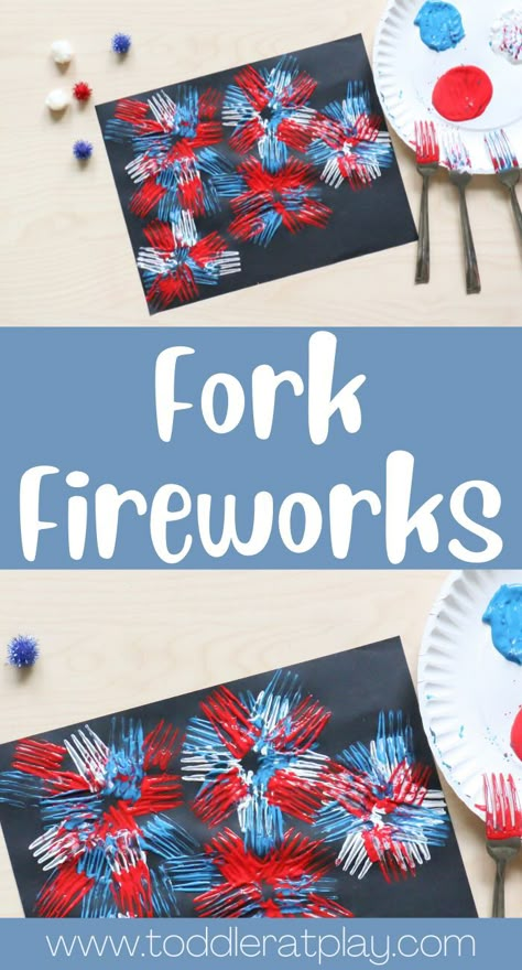 Summer Preschool Crafts, Fourth Of July Crafts For Kids, Fireworks Craft, 4th July Crafts, Summer Camp Crafts, Toddler Art Projects, Summer Preschool, Toddler Arts And Crafts, Preschool Arts And Crafts