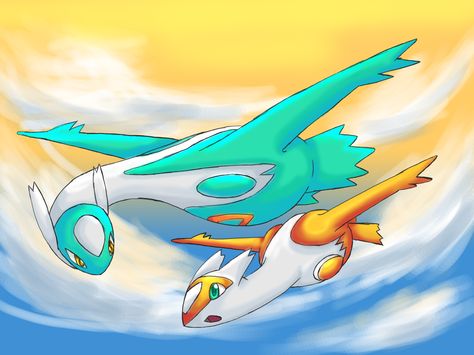 Shiny Latios and Latias Latios Pokemon, Pokemon Latias, Latios And Latias, Pokemon Dragon, Pokemon Pocket, Shiny Pokemon, Pokemon Comics, Pokémon Master, Pokemon Memes