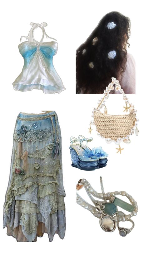 #mermaidaesthetic #mermaid #outfitinspiration Mermaid Outfit Aesthetic, Mermaid Halloween Outfit, Siren Costume, Rachel Green Outfits, Mermaid Halloween, Pretty Halloween Costumes, Wonderland Costumes, Mermaid Outfit, Mermaid Aesthetic