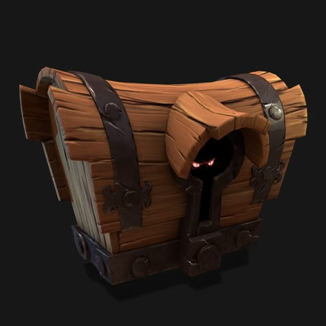 The Dragon Chest, Nikola Gramatikov on ArtStation at https://www.artstation.com/artwork/WlXbE Chest Game Art, Steampunk Chest, Mimic Treasure Chest, Treasure Chest Concept Art, Stylized Dragon, Mimic Dice Chest, Props Concept, 2d Game Art, Hand Painted Textures