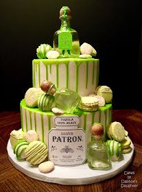 Patron Party Ideas, Patron Cake Ideas For Men, Patron Theme Party Ideas, Patron Cake Birthday, Tequila Cakes For Men, Patron Birthday Party Ideas, Patron Party Decorations, Mens 21st Birthday Cake, Tequila Party Ideas