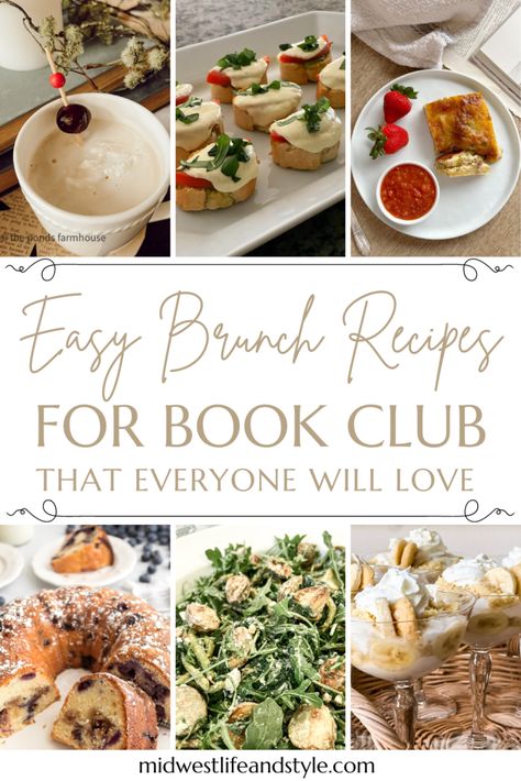 Book Club Menu, Caprese Appetizer, Book Club Snacks, Book Club Food, Sweet Brunch, Roasted Potato Salads, Casserole Side Dishes, Hosting Brunch, Best Brunch Recipes