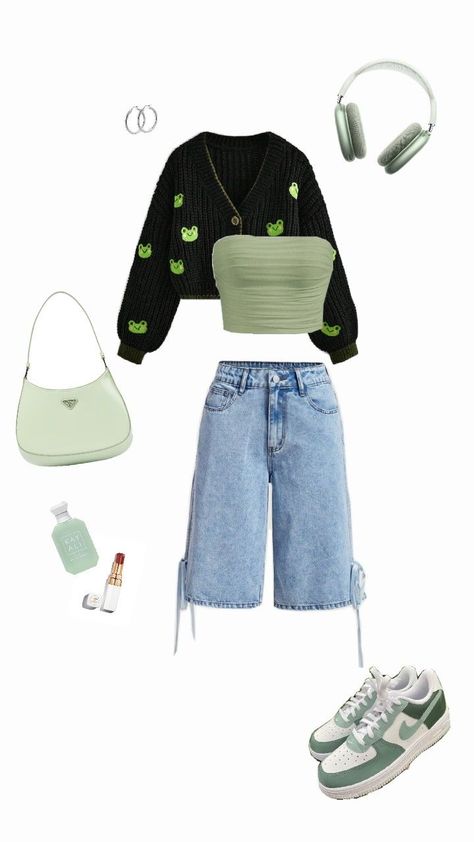 Pastel Green Outfit, Green Outfit, Pastel Green, Fashion Aesthetic, Cute Fashion, Dress To Impress, Outfit Of The Day, Fashion Inspo, Pastel