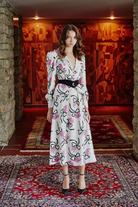 Alexandra Rich, Fashionably Late, Boss Life, Midi Dress Style, Office Outfit, Alessandra Rich, Silk Print Dress, Jacquard Dress, Vintage Elegant