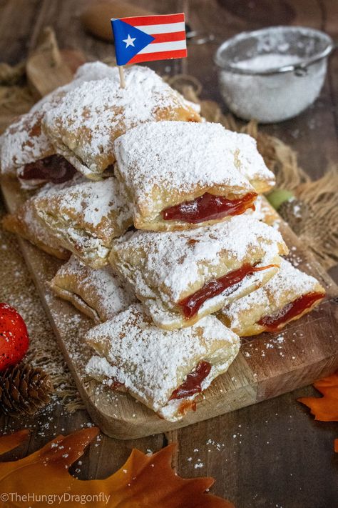 Puerto Rican Pastelillos de Guayaba – Guava Turnovers Guava Turnovers, Puerto Rican Pastelillos, Guava Desserts, Guava Pastry, Guava And Cream Cheese, Guava Paste, Tropical Desserts, Turnover Recipes, Puerto Rico Food