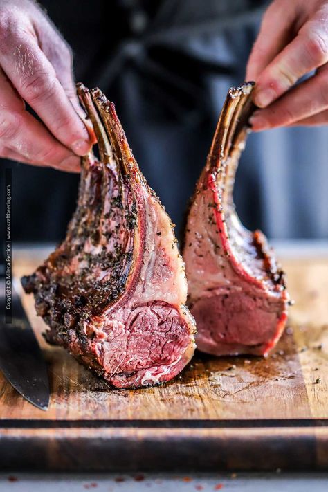 Smoked Rack Of Lamb, Lamb Rack Recipe, Lamb Rack, Smoked Lamb, Lamb Ribs, Smoked Food, Cooking With Beer, Rack Of Lamb, Pioneer Woman Recipes