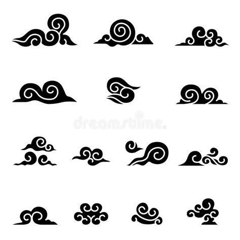 Abstract Cloud , Chinese Cloud , Curl cloud , Cloud icon set stock illustration Geometric Clouds, Cloud Symbol, Chinese Tea Room, Cloud Logo, Cloud Decoration, Logo Cloud, Abstract Cloud, Cloud Icon, Blue Abstract Art