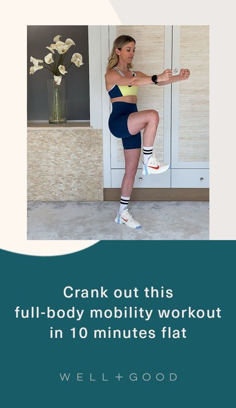 mobility workout Mobility Workout, Take The Stairs, 10 Minute Workout, Quick Workout, Happy Lifestyle, Diy Bath Products, Physical Health, Make Time, Get Fit